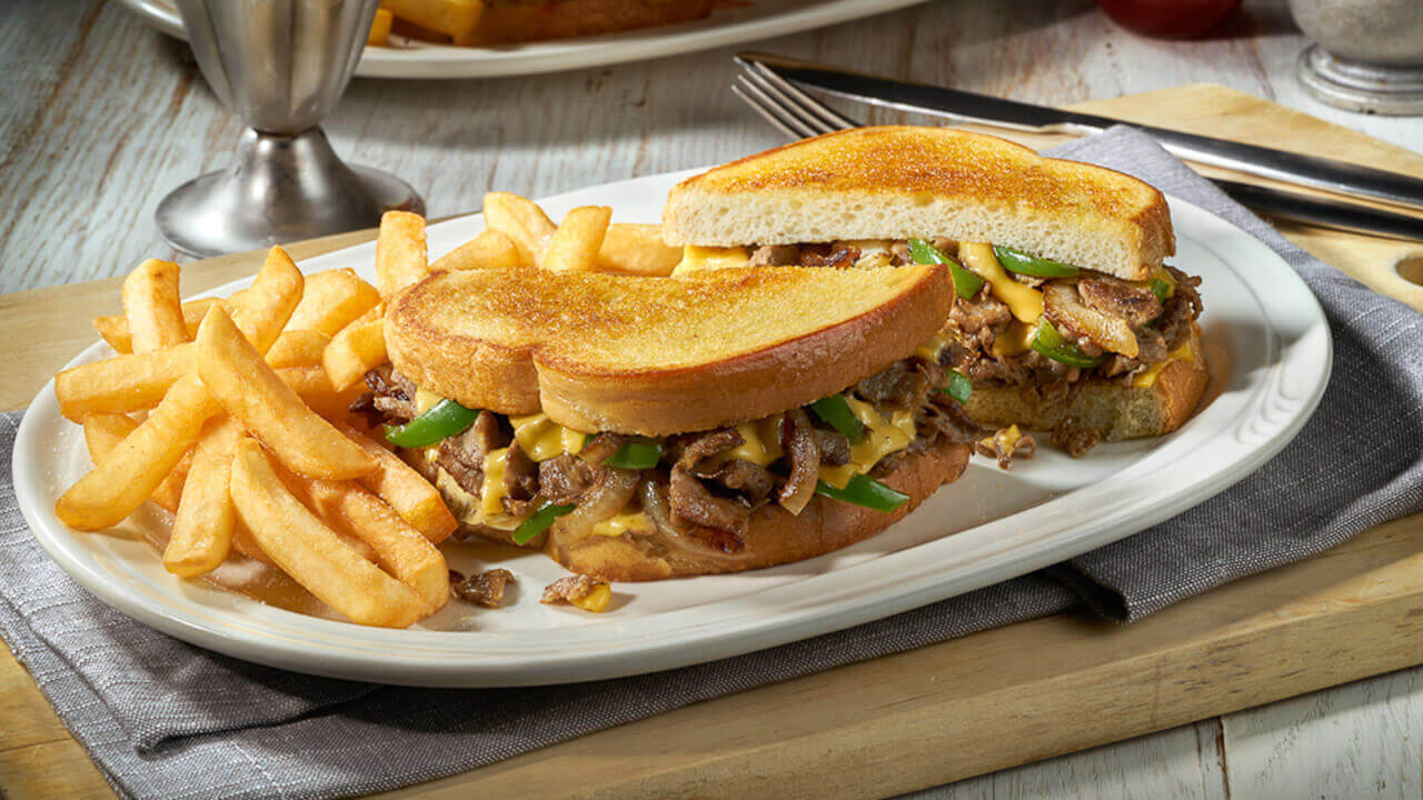 Philly Steak & Cheese SuperMelt(R) Sandwich & Fries