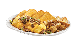 Philly Steak and Cheese Omelet